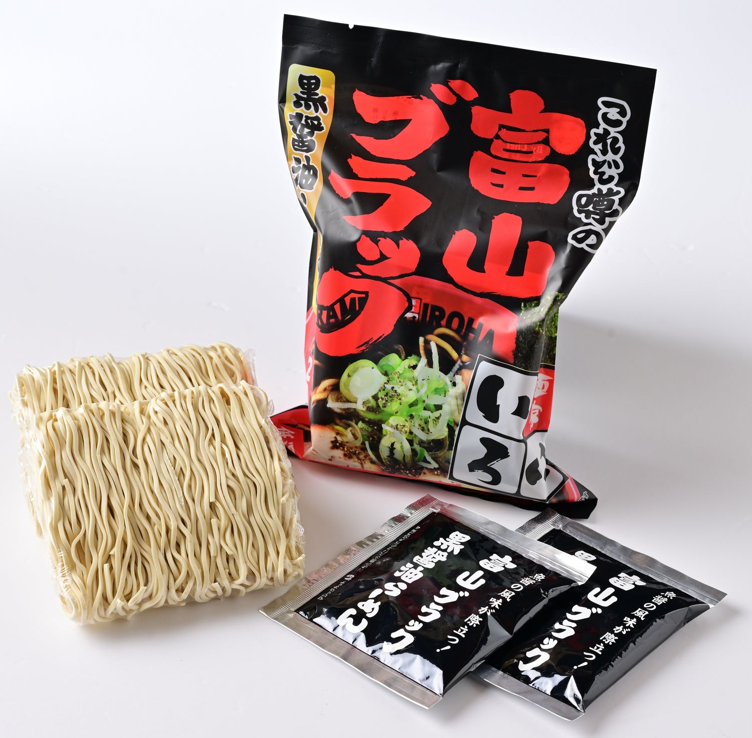 富山ブラック黒醤油らーめん(低温熟成干麺)8食セット